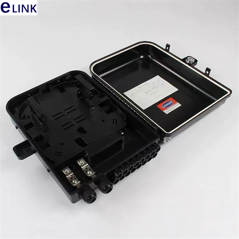 16 core FTTH distribution box, 310x250x110mm, PC + abs, wall mounted junction box, waterproof 1x16 enclusure eLink