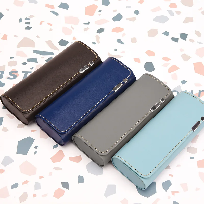 British Style Magnetic Spectacle Case New Leather Fashion Myopia High-end Unisex Spectacle Case Handmade Eye Spectacle Case
