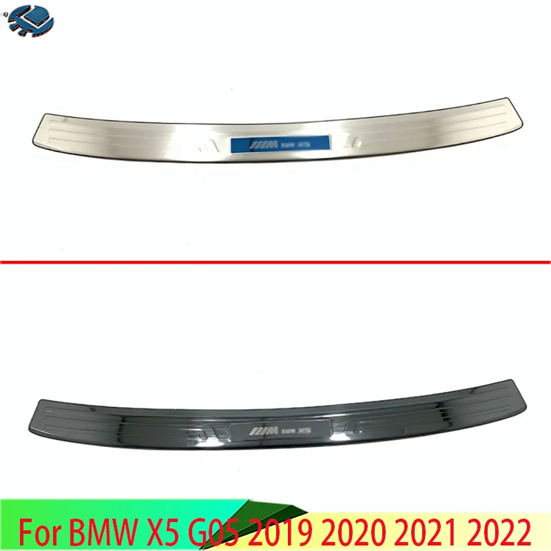 Parachoques trasero de acero inoxidable para BMW X5 G05 2019 2020 2021, protección para ventana, alféizar exterior, bañadores, placa decorativa, pedal barato