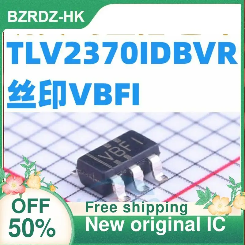 5pcs tlv2370idbvr SOT23-6 vbfi 3mhz rrio neues original ic