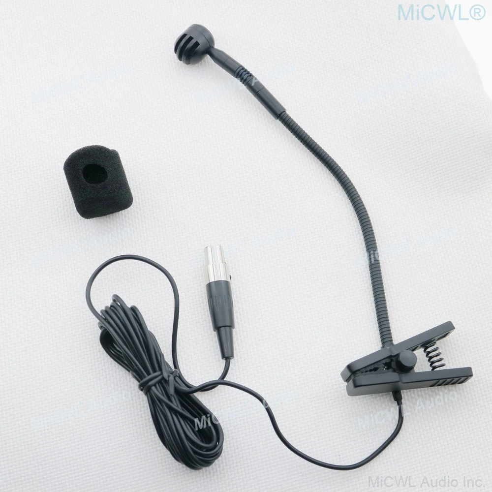 PGA98 ميكروفون أداة Gooseneck ل Shure ULX SLX PGX QLX GLX اللاسلكية الصوت وحدة التحكم خلاط 48 فولت الوهمية الطاقة XLR Mini