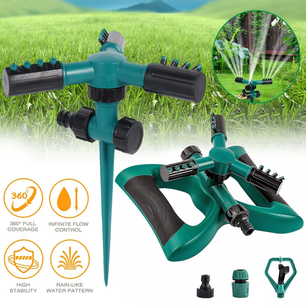 

Water Sprinklers Automatic 360 Rotating for Garden ABS Lawn Sprinkler Sprinklers Lawn Irrigation Garden Water Spray Device D30