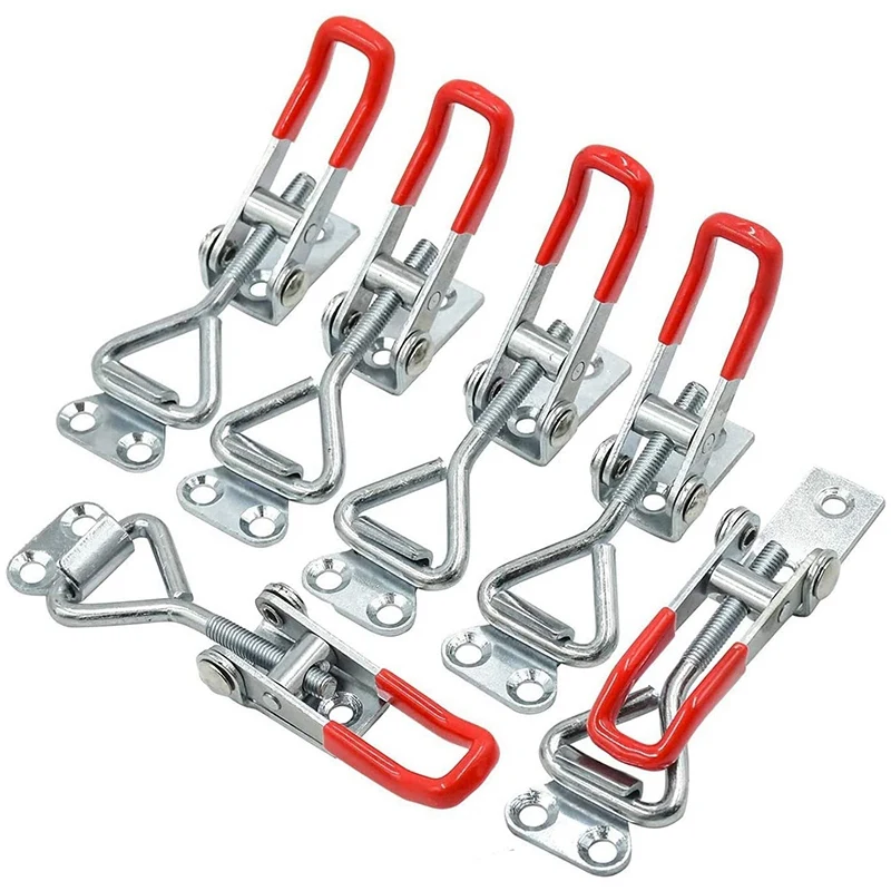 20 Pack Adjustable Toggle Latch Clamp 4001, 330 Lbs Holding Capacity, Heavy Duty Quick Release Pull Latch Toggle Clamp