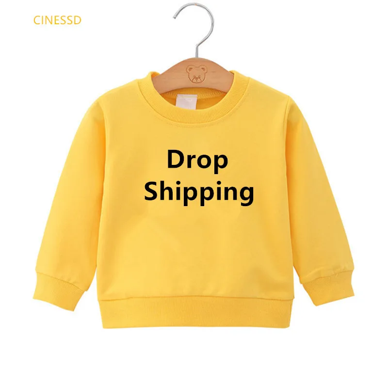 children's clothes winter white pink yellow sweatshirts jumper boys tracksuit girls hoodies drop shipping top wholesales