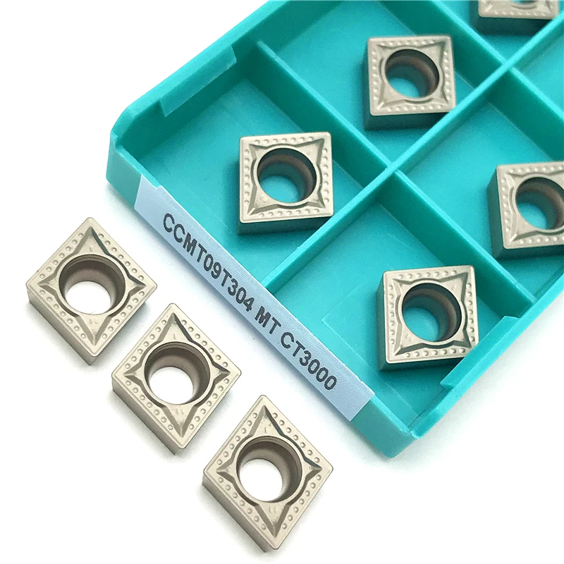 CCMT09T304 CCMT09T308 MT CT3000 Cermet Utensile per tornitura interna Inserti per tornitura di alta qualità Utensile per tornio in metallo Lavorazione dell'acciaio
