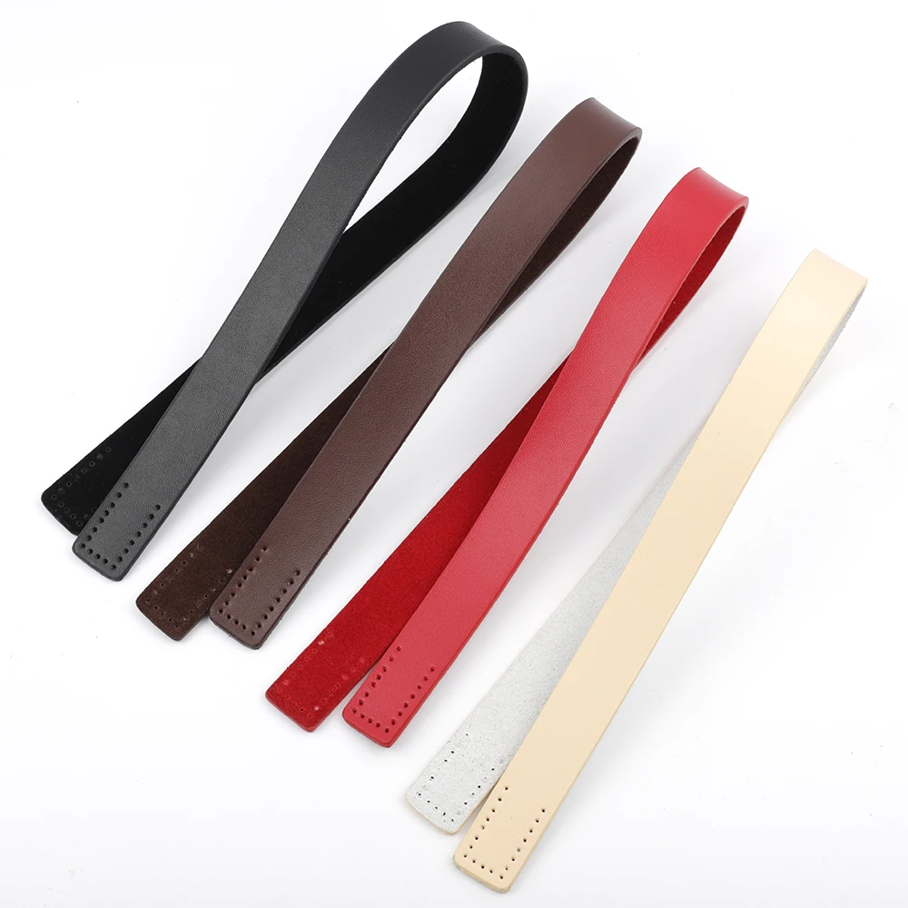 1set 50cm Genuine Leather Bag Strap DIY Replacement Bag Handles Durable Detachable Shoulder Belt Handbag Accessories For Bags