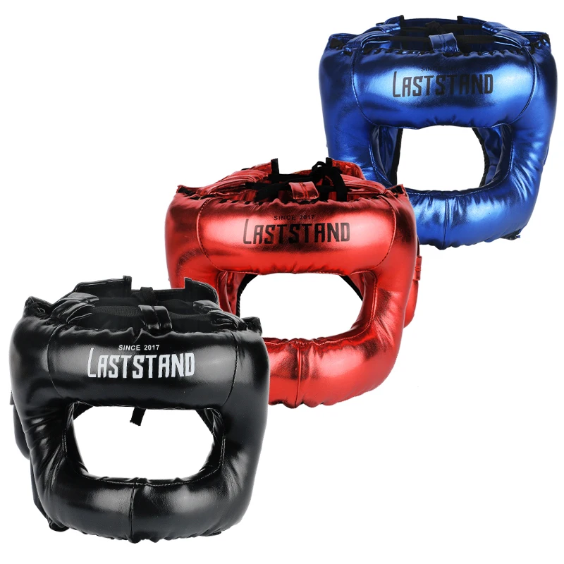 Professional Adult Men Women Kick Boxing Sanda MMA Helmet Full Protection to Protect Nose Free Combat Beam Full-face Head Gear