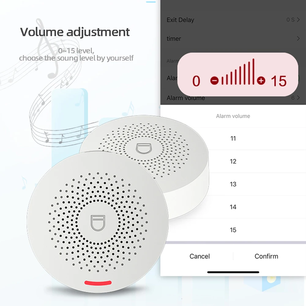 GauTone-sistema de alarma inteligente Wifi para el hogar, alarma de seguridad antirrobo de 433MHz, Control por aplicación Tuya Smart Life, alarma