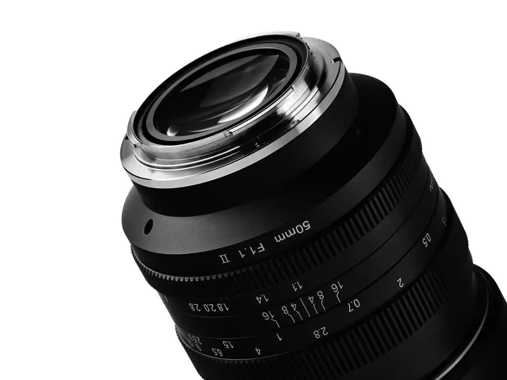 Kamlan Mirrorless Camera Lens 50mm F1.1 II APS-C Large Aperture Manual Focus Lens for Canon Macro 4/3 E-mount Fuji