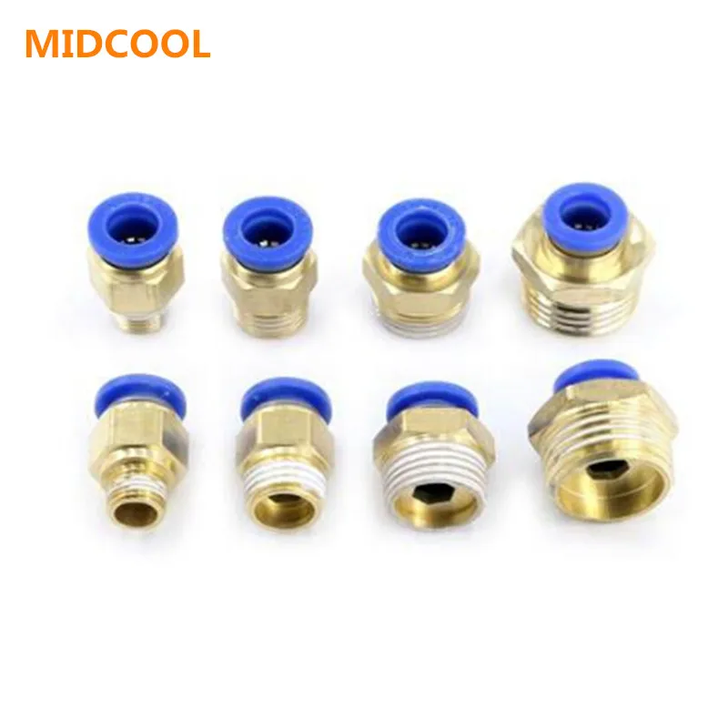 4mm/6mm/8mm to M5 Pneumatic Connectors male straight one-touch fittings PC4-M5/PC6M5/PC8M5