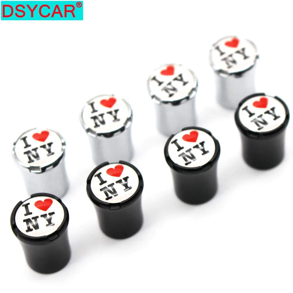 

DSYCAR 4Pcs/Set Car Styling Zinc Alloy Car Tire Valve Caps Wheel Tires Tire Stem Air Cap Airtight Covers Truck Car Accessories
