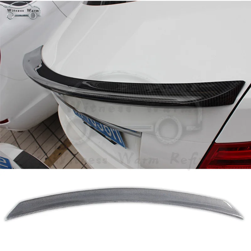 W204 Spoiler C-class Carbon Fiber Car Rear Wing Spoiler for Benz W204 C180 C200 C260 C280 C300 2/4 Door Car Styling 2007-2014