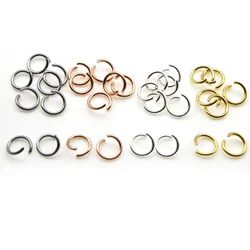 100PCS 0.8mm Stainless Steel Split Ring Open Single Loops Jump Rings Connectors for DIY Jewelry Making Findings Accessories