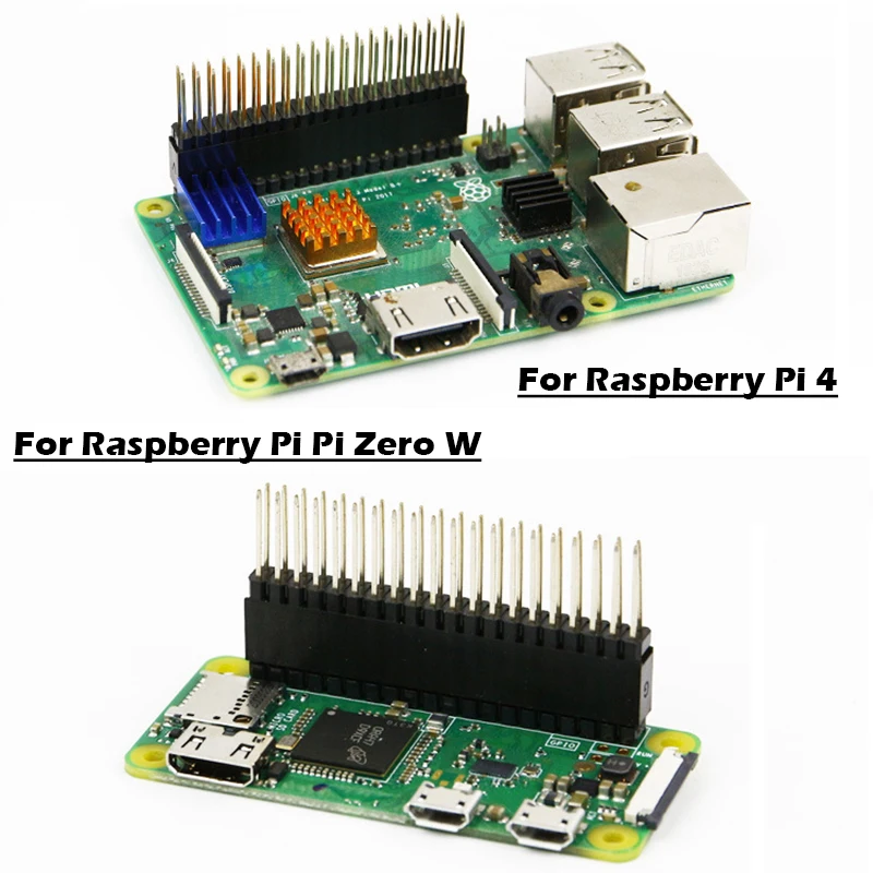 Picture 5: 3in1 2 x 20 (40 Pin) Stacking Header Extra Tall Header Female Header Kit for Raspberry Pi 4 Model B, 3B, 2B, For JETSON NANO/NX