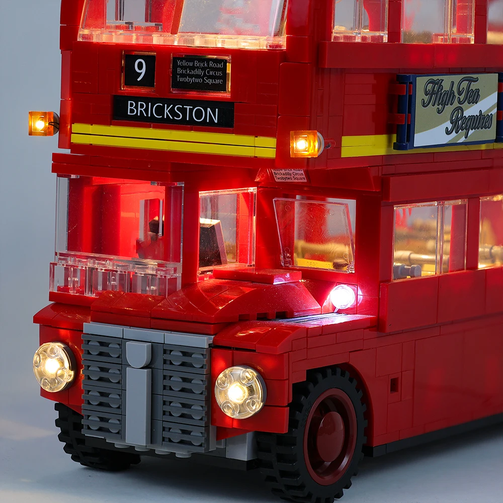 Led ชุดสำหรับ Creator London Bus 10258เข้ากันได้กับ21045 1266 10775ชุดของเล่น DIY ชุดไม่บล็อกตัวต่อ