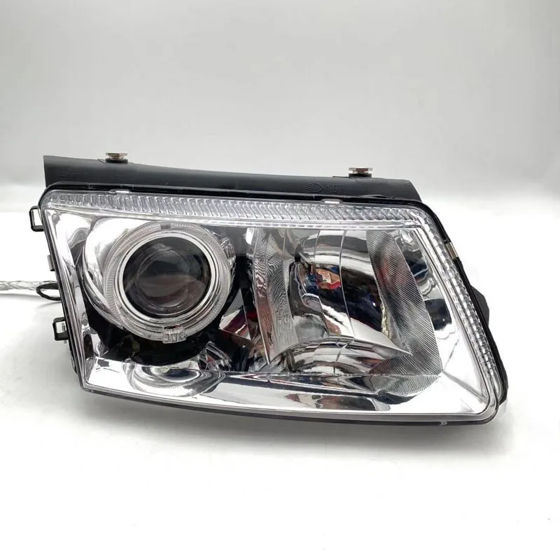 eOsuns HID LED headlight assembly angel eye daytime running light with turn signal for Volkswagen passat B5