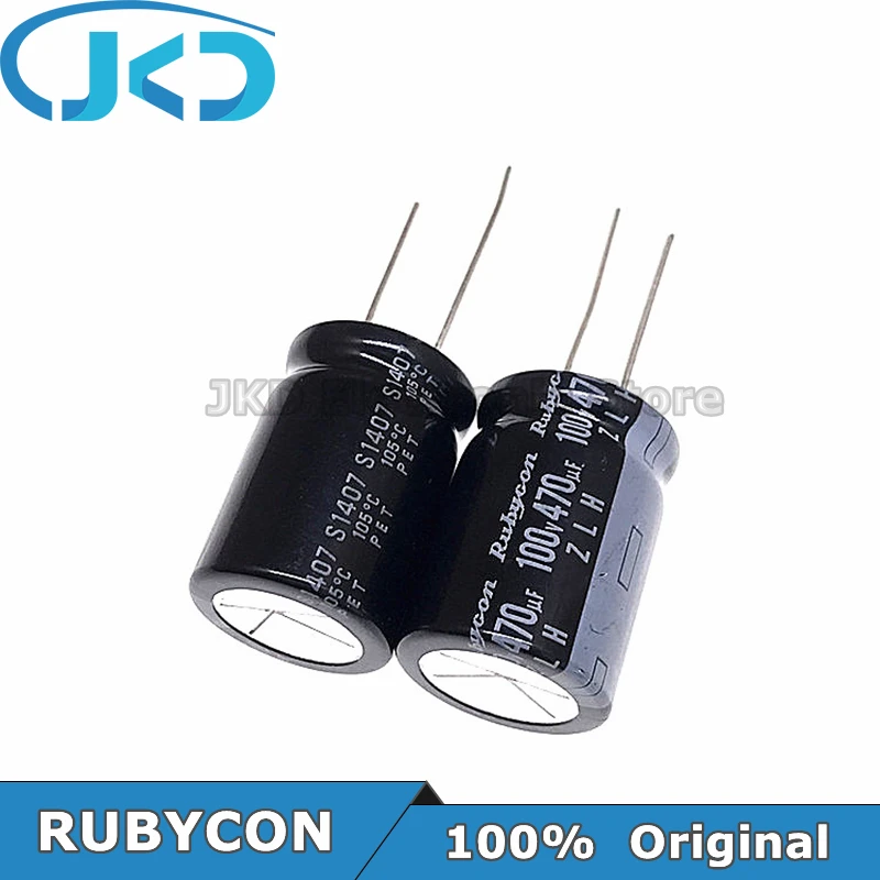 10pcs/20pcs RUBYCON 470UF 100V 18*25mm 470UF100V 100V470UF 18x25mm Aluminum Electrolytic Capacitor 100% Original