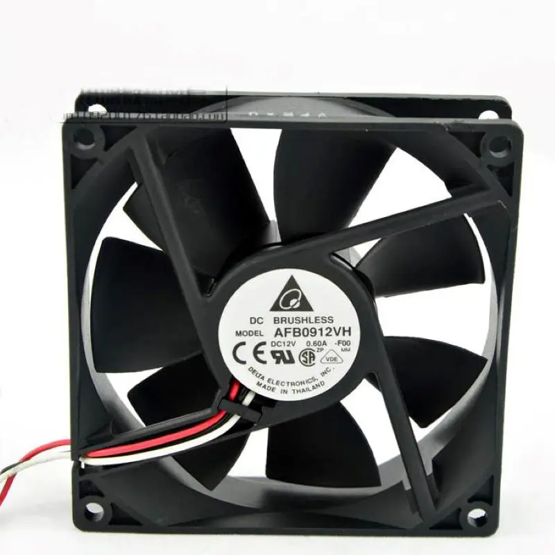 

1Pcs Free Shipping AFB0912VH 90mm 90*90*25MM 9225 DC 12V 0.60A Computer Cpu Cooling Fans