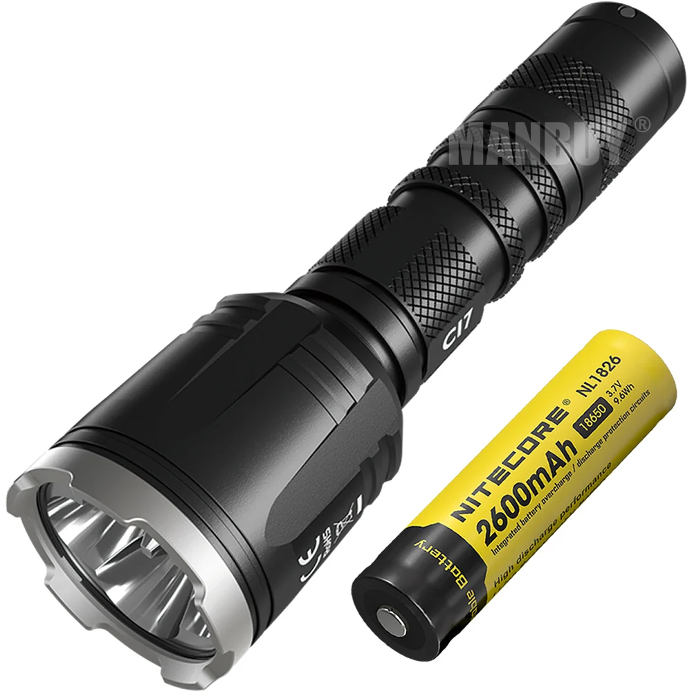 

2024 NITECORE CI7 NL1826 18650 Battery CREE XP-G3 S3 8LED Tactical IR Flashlight Dual Beam Switching Outdoor Torch Wholesale