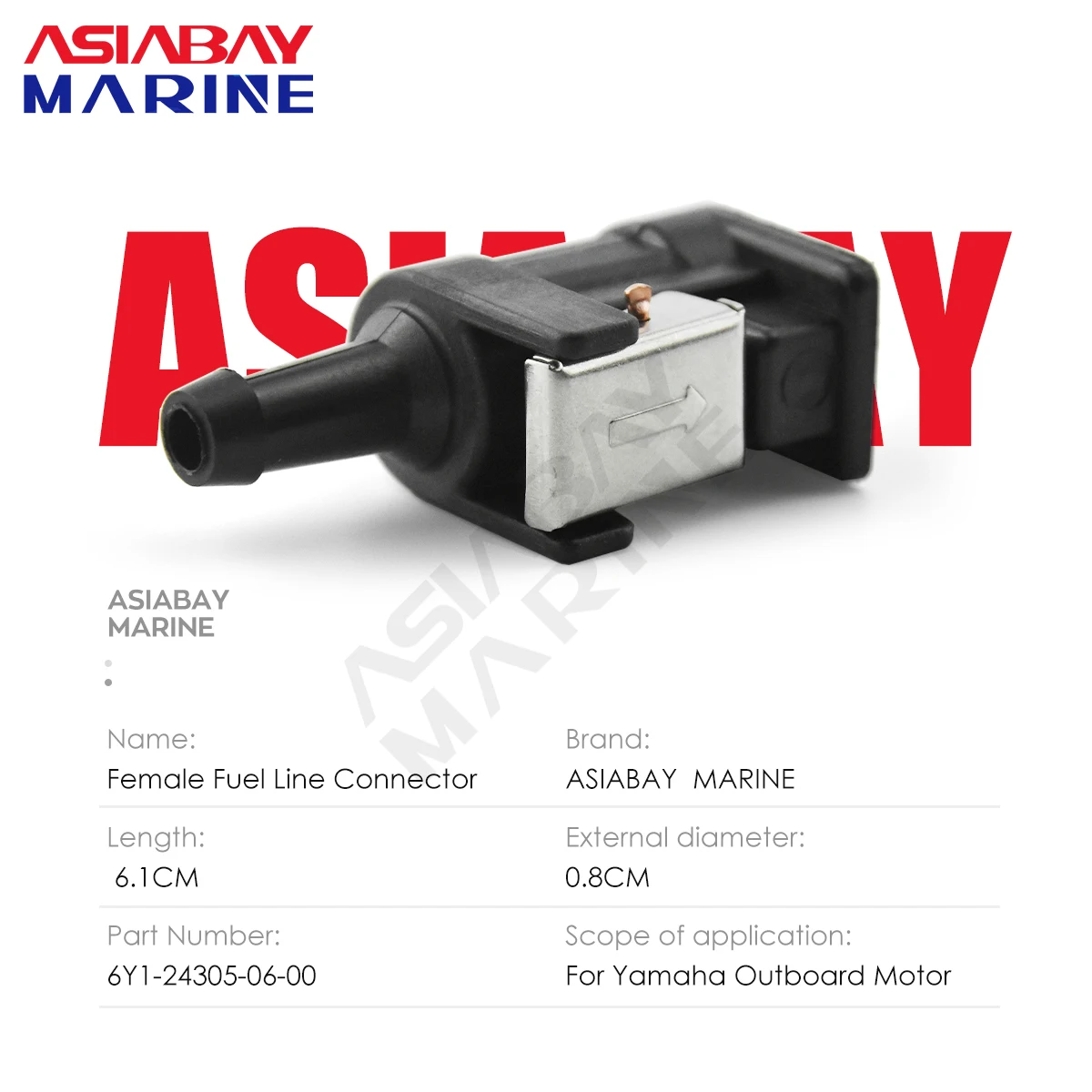 8 مللي متر 5/16 ''أنثى خط الوقود الأنابيب موصل تركيبات محول لياماها Parsun هيديا محرك خارجي خرطوم اكسسوارات للقوارب #2