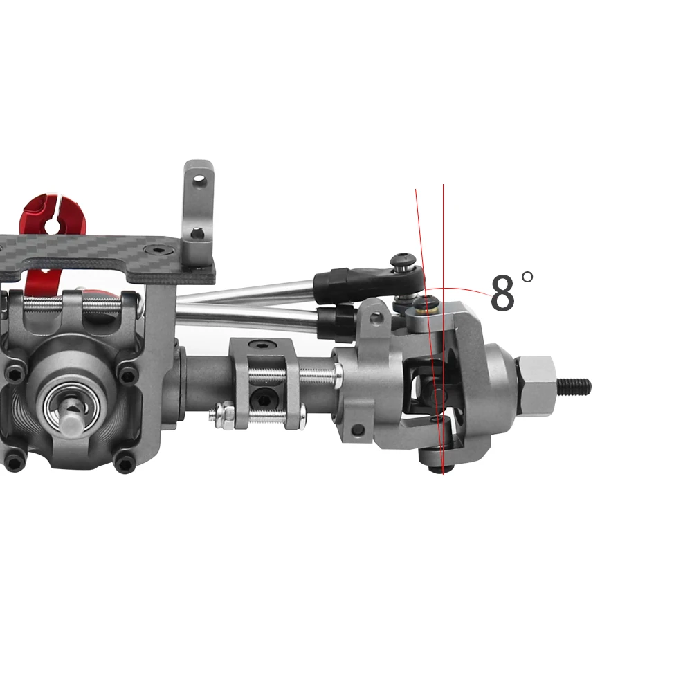 SCX10 II 알루미늄 합금 CNC 프론트 리어 액슬 세트 30T/8T, 1/10 RC 크롤러 축 AR44 90047 90046 AX90060 빌더 키트 업그레이드