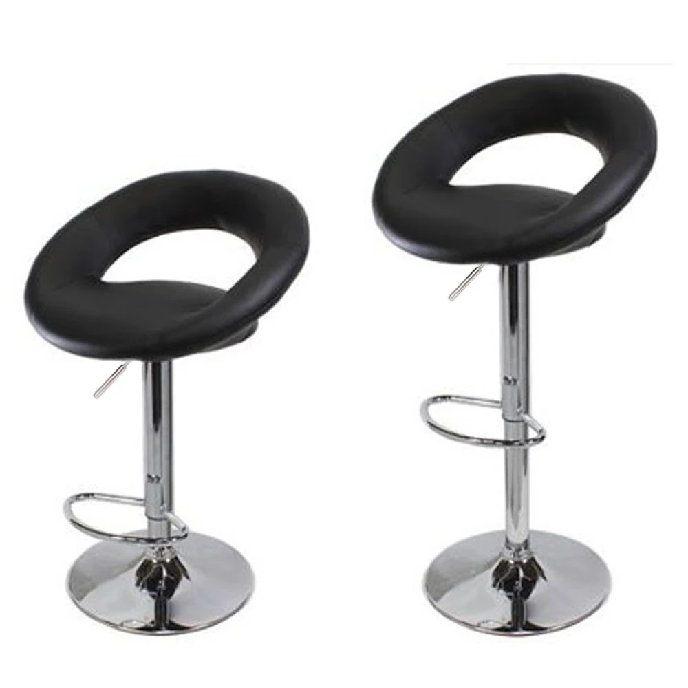 360 Degrees  Adjustable New fashioned Round Cushion Computer Chair Bar Stool Black  Bar Stool Chair Bar Stools Modern