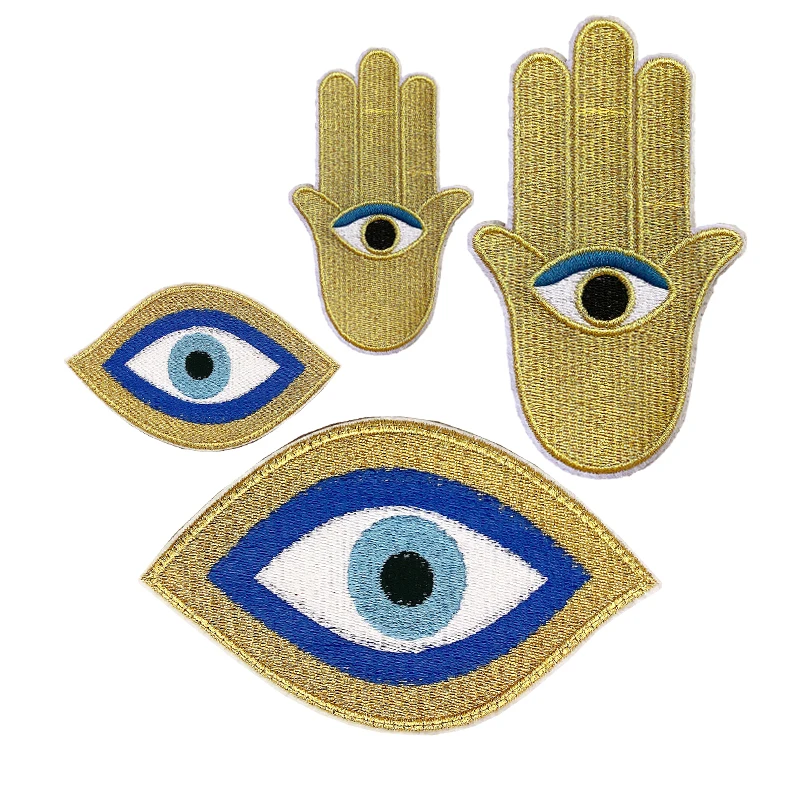 Wholesale Patches Eye BadgeS Hand Embroidery patches  DIY Apparel Accessories  Sewing Supplies  Iron on patches