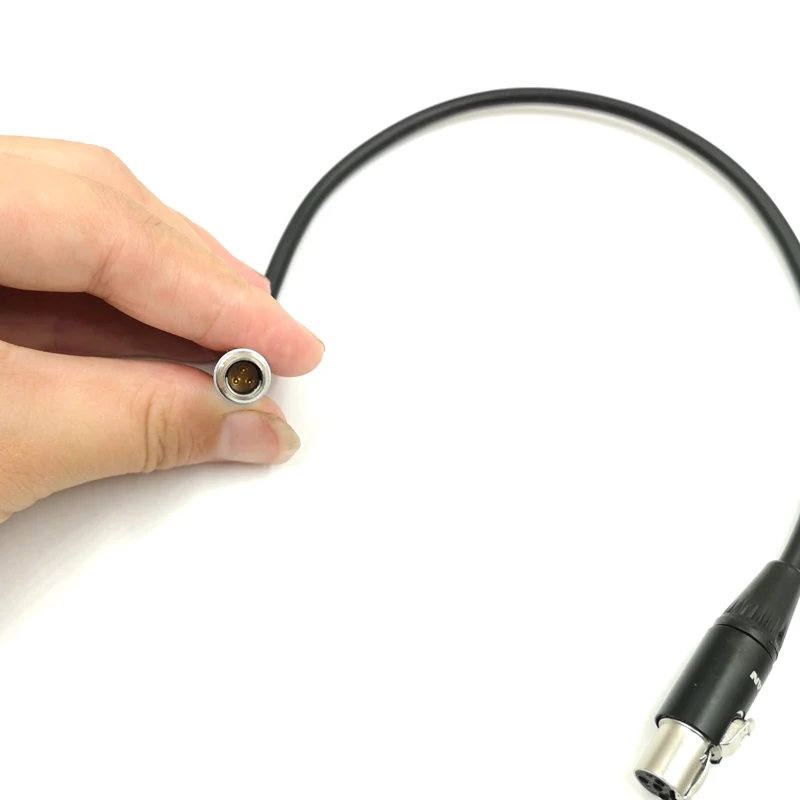 ARRI Alexa RS 3pin 12V zu mini xlr 4 pin weibliche für Tvlogic 055 056 058 Monitor power kabel – Detail 3