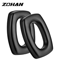 ZOHAN Replacement Gel Ear Pads Durable Electronic Shooting Earmuff High Protein Headphones Cushions For Howard Leight