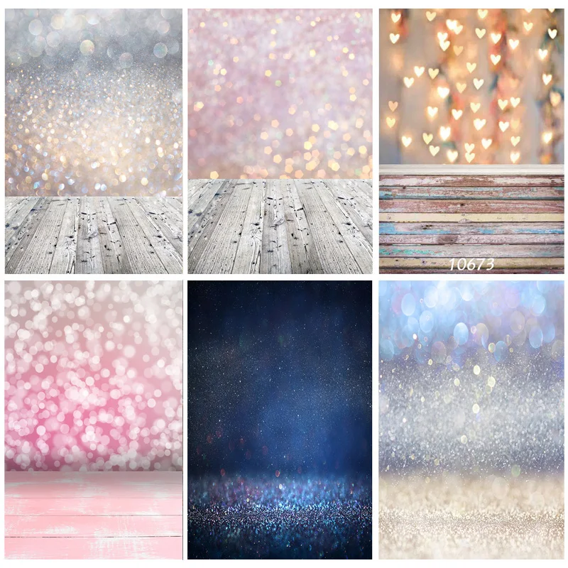 

ZHISUXI Vinyl Abstract Bokeh Photography Backdrops Glitter Facula Light Spot Photo Background Studio Props ZLSY-52