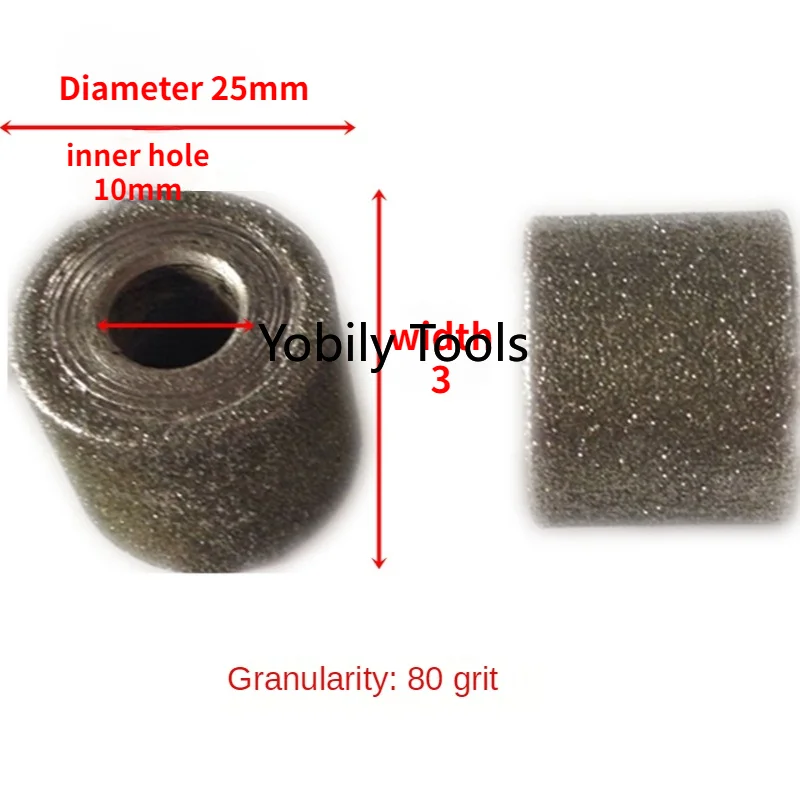 Roda de retificação de diamante, galvanizada, roda de retificação de pedra, vidro, cerâmica, moagem interna, carboneto cimentado