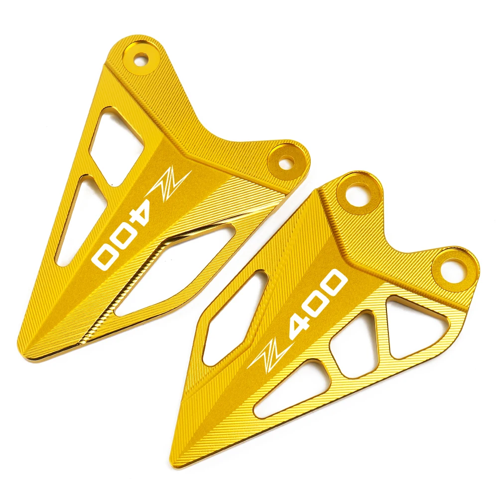 CNC Aluminum Motorcycle Front Foot Extension Side Stand Enlarge Front Pedal Wing Bracket For Kawasaki Z400 Z 400 2018 2019 2020
