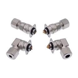 1Pcs Servo Motor Connector CM10 10pin Angle Straight 2 Core Servo Encoder Socket DDK Metal Connectors