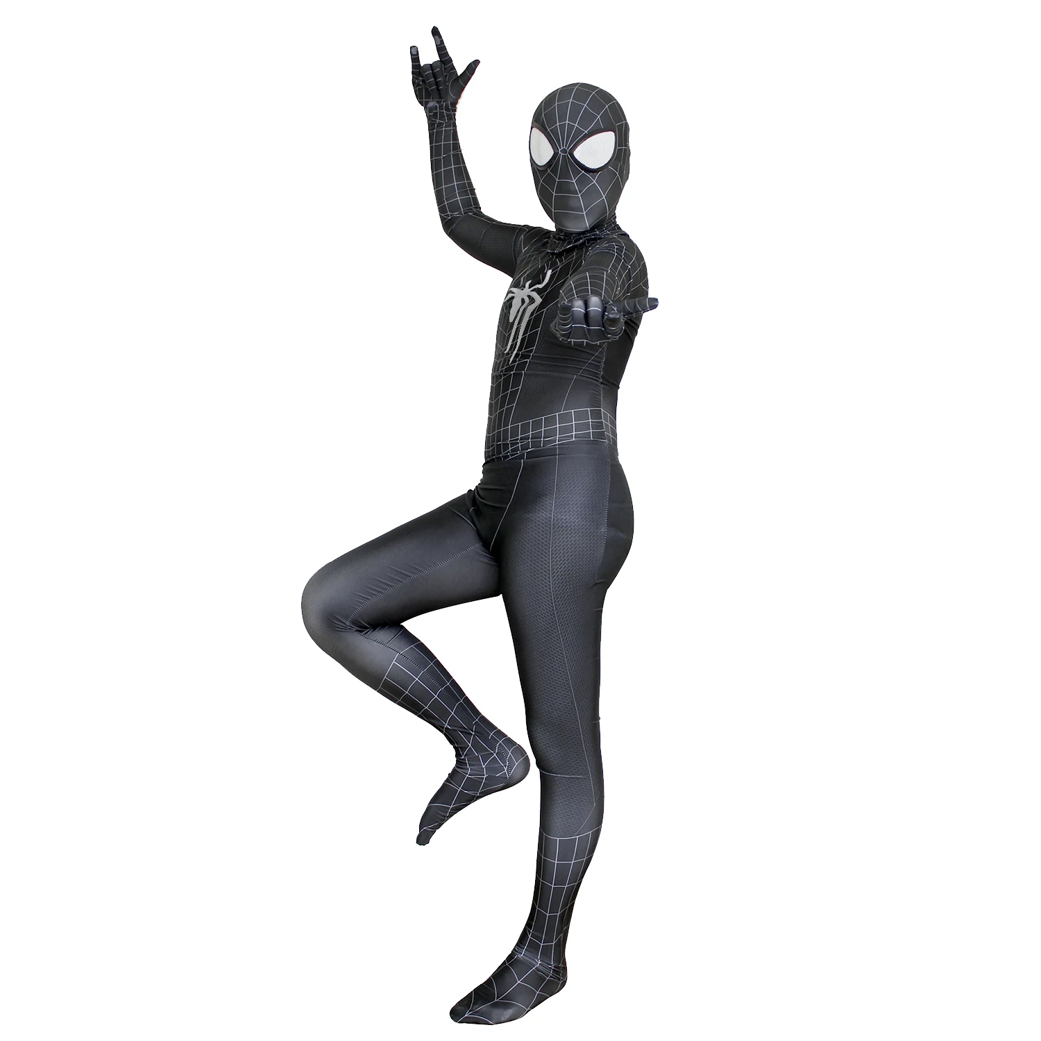 Symbiote schwarz erstaunliche Spiderman Cosplay Kostüm 3d gedruckt Spandex Superheld Zentai Bodysuit Overalls Halloween Kostüm