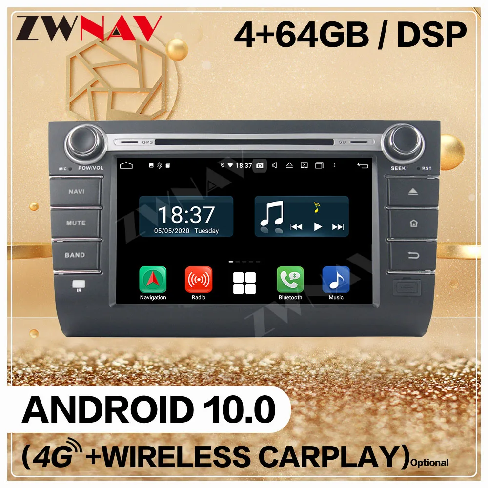 Carplay 128GB For Suzuki Vitara 2015 2016 2017 2018 Android Screen Multimedia Player Audio Radio GPS Navi Head Unit Auto Stereo