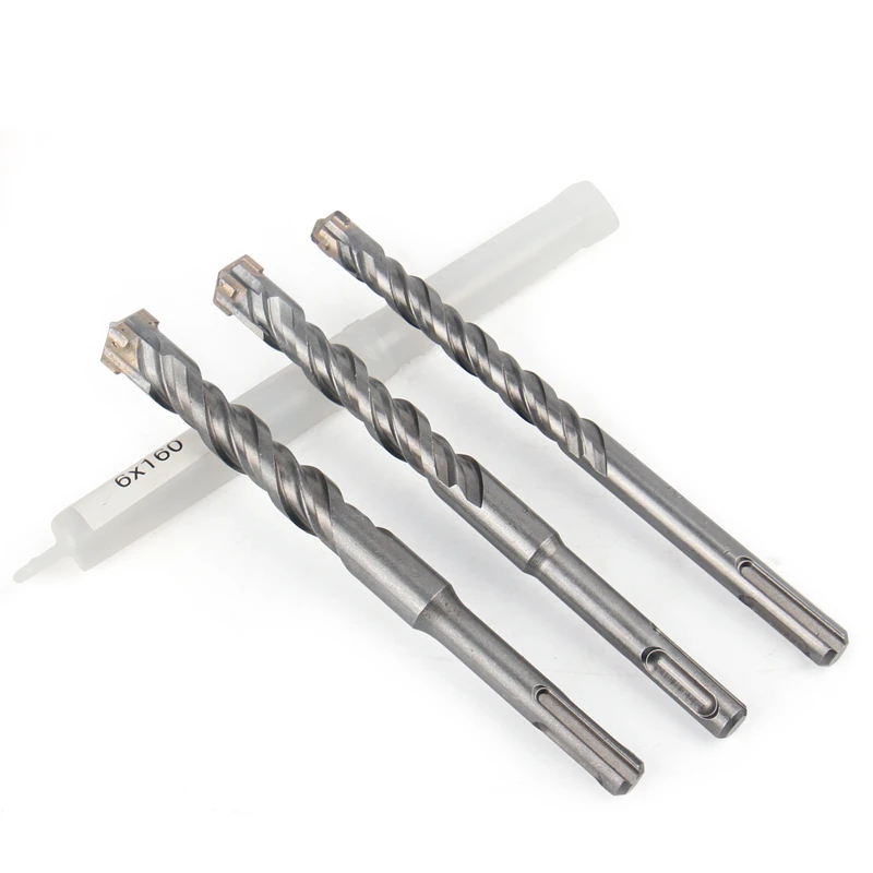 Versery 1 Stück SDS Plus 5-16mm Elektro-Bohrer für Hammerbohrmaschine 160mm Kreuzform Legierung für Mauerwerk Beton Stein – Detail 11