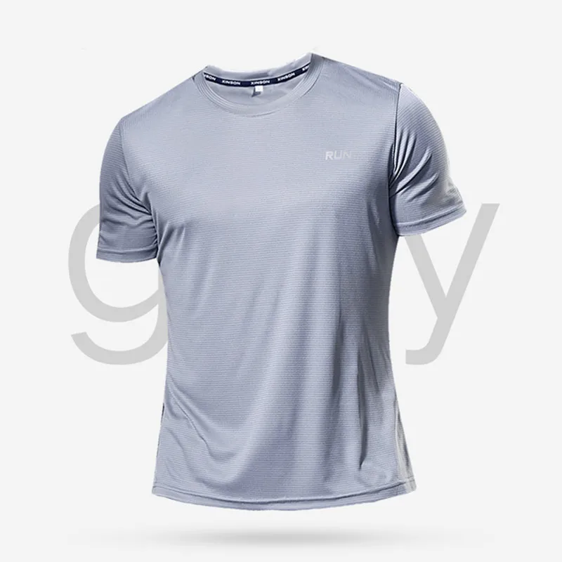 2026 Langes Sport-T-Shirt für Herren, Sommer-Laufshirt, Kurzarm, Slim-Fit-Oberteil, Freizeit-Fitness-Shirt, Camisetas Gym Masculino – Detail 6