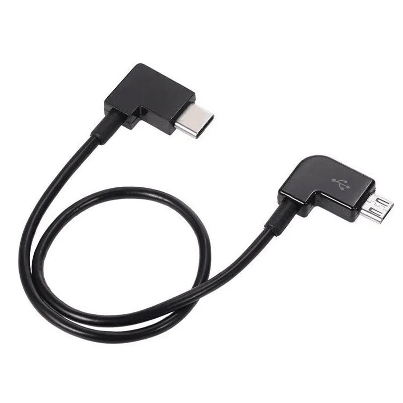 30CM Micro USB to Type C UVA Remote Control Date Cable OTG Type C to IOS Phone USB Power Cable For Iphone Samsung Xiaomi Huawei
