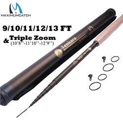 Maximumcatch 9-13FT 7:3 Telescoping Tenkara Fly Fishing Rod Fast Action 9 Segments Fly Rod