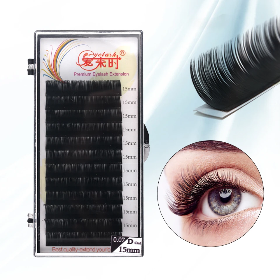 

NEWCOME All Size Individual Eyelash Extension Korea Silk Volume Handmade Mink Faux Cils Natural Easily Grafting Make Up Tools