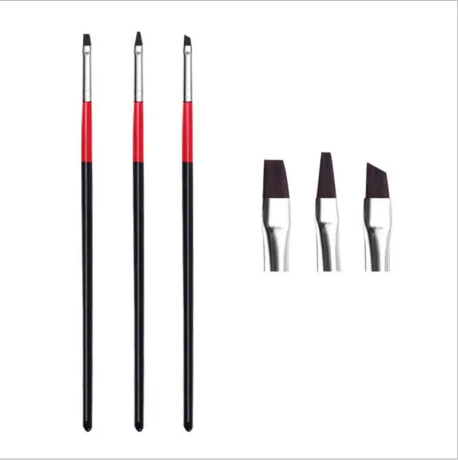 10 sets  Nail Paint pen Nail Art Brushes With wood Handle nail art tool nail decoration tool