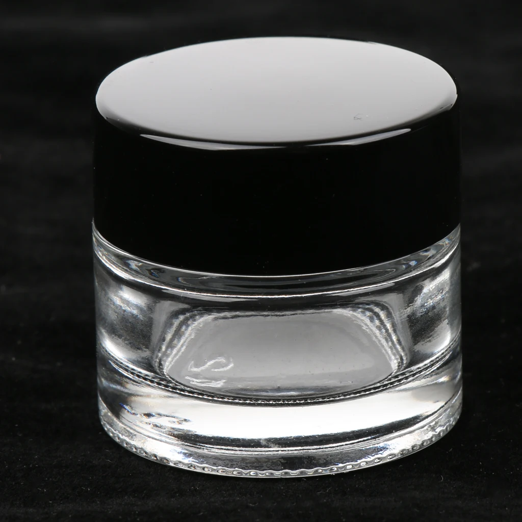 12 Pieces 5g Glass Pot Jars Lip Cream Bottle Makeup Cosmetic Container Clear