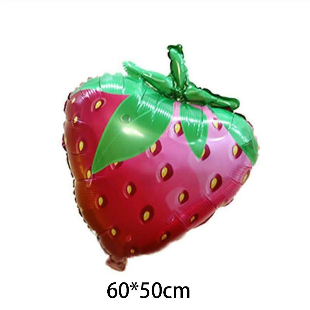 1pc Strawberry Balloons  Fruit Aluminium Foil Ballons Happy Birthday Party Decorations Kids And Adult Baby Shower Party Supplies