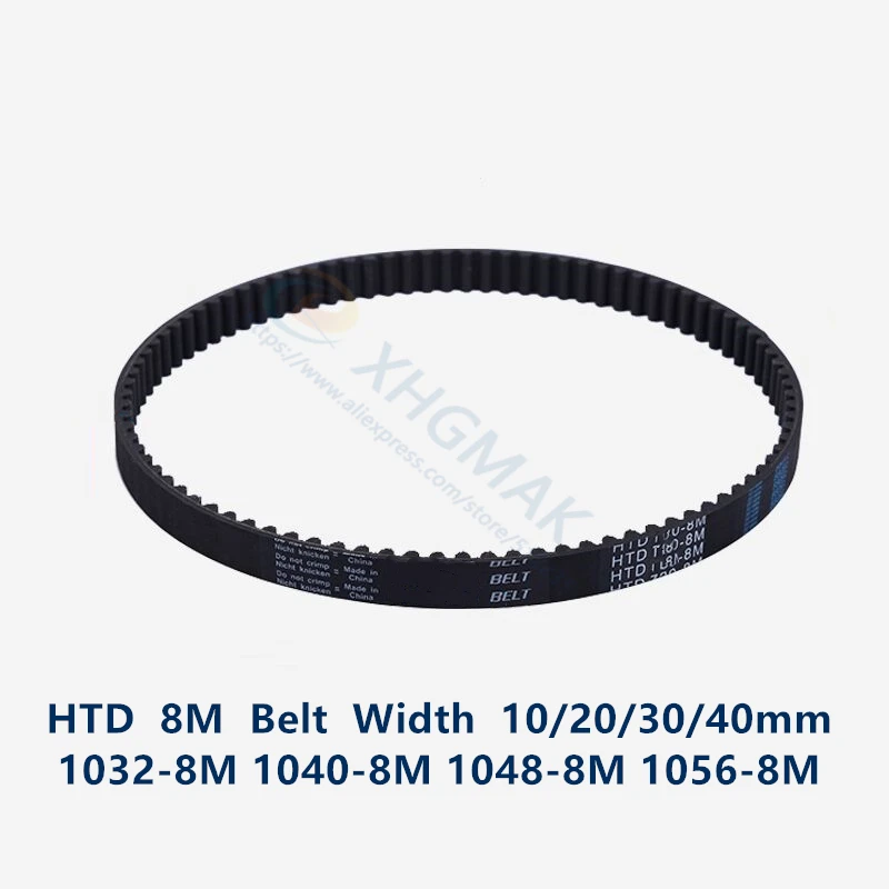 

HTD 8M synchronous Timing belt C=1032/1040/1048/1056 width 20/30/40mm Teeth 129 130 131 132 HTD8M 1032-8M 1040-8M 1048-8 1056-8M