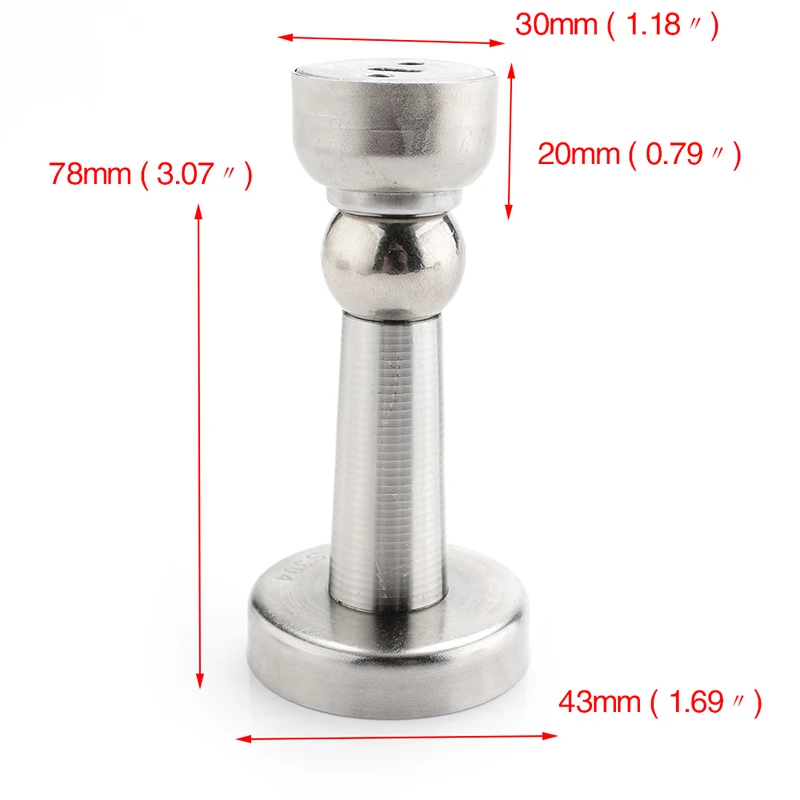 KAK magnetischer Türstopper aus Edelstahl, nicht stanzbar, winddichter Türstopper, Wandmontage, bodenmontierter Türhalter, Türbeschläge – Detail 18