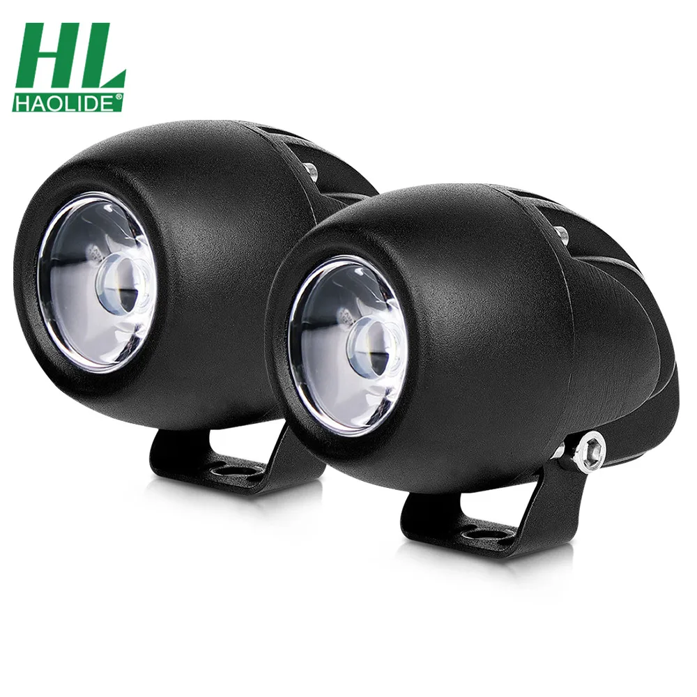 

HAOLIDE Led Driving Lights Motorcycle Headlight Spot Light LED Head Lamps Super Bright Motor Bike Car Work Light