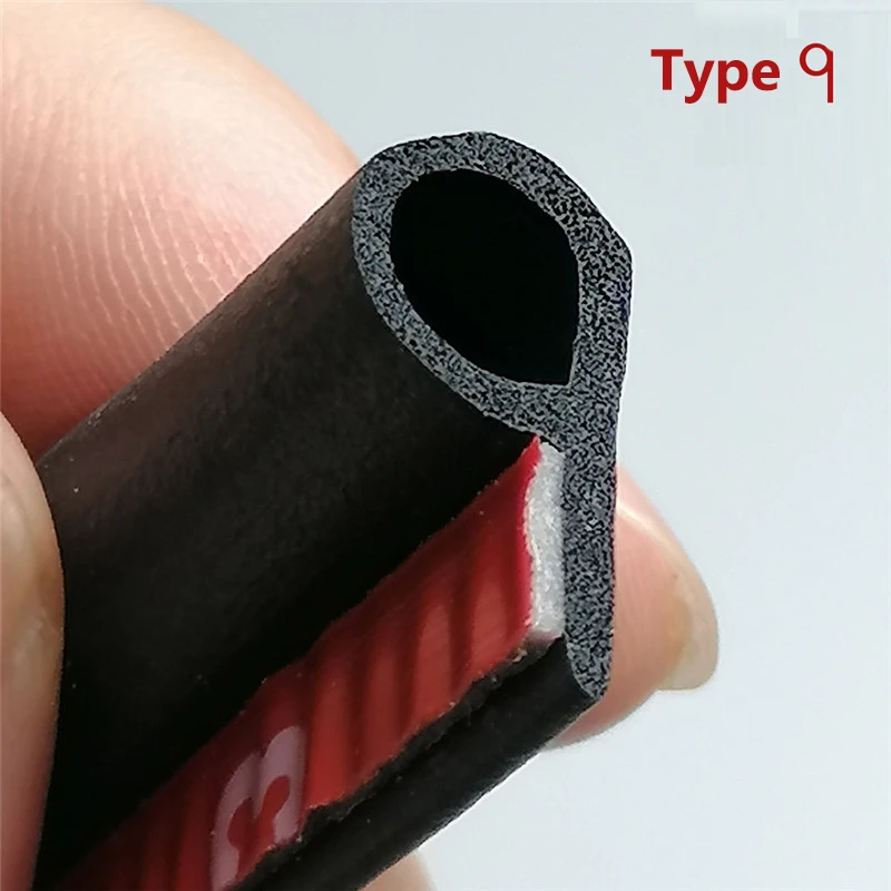 

Shaped q Car Styling Stickers Seal Rubber Sealing Strip Car Door Seals Strips for Car Noise Insulation Soundproofing