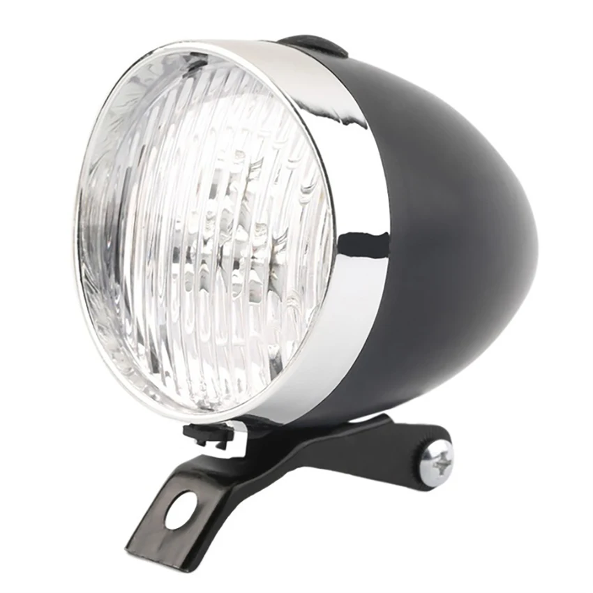 Luce di guida LED Vintage faro bici bicicletta Retro faro anteriore lampada luci bicicletta nero bianco luce di avvertimento notturna