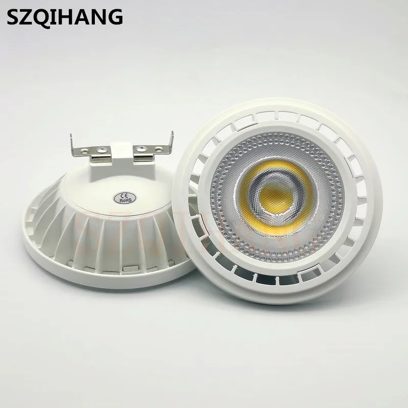 1PCS Hight Quality Commercial Dimmable AR111 10W COB LED Embedded Downlight AR111 Dimmable LED Spotlight Lamp hotels lighting.