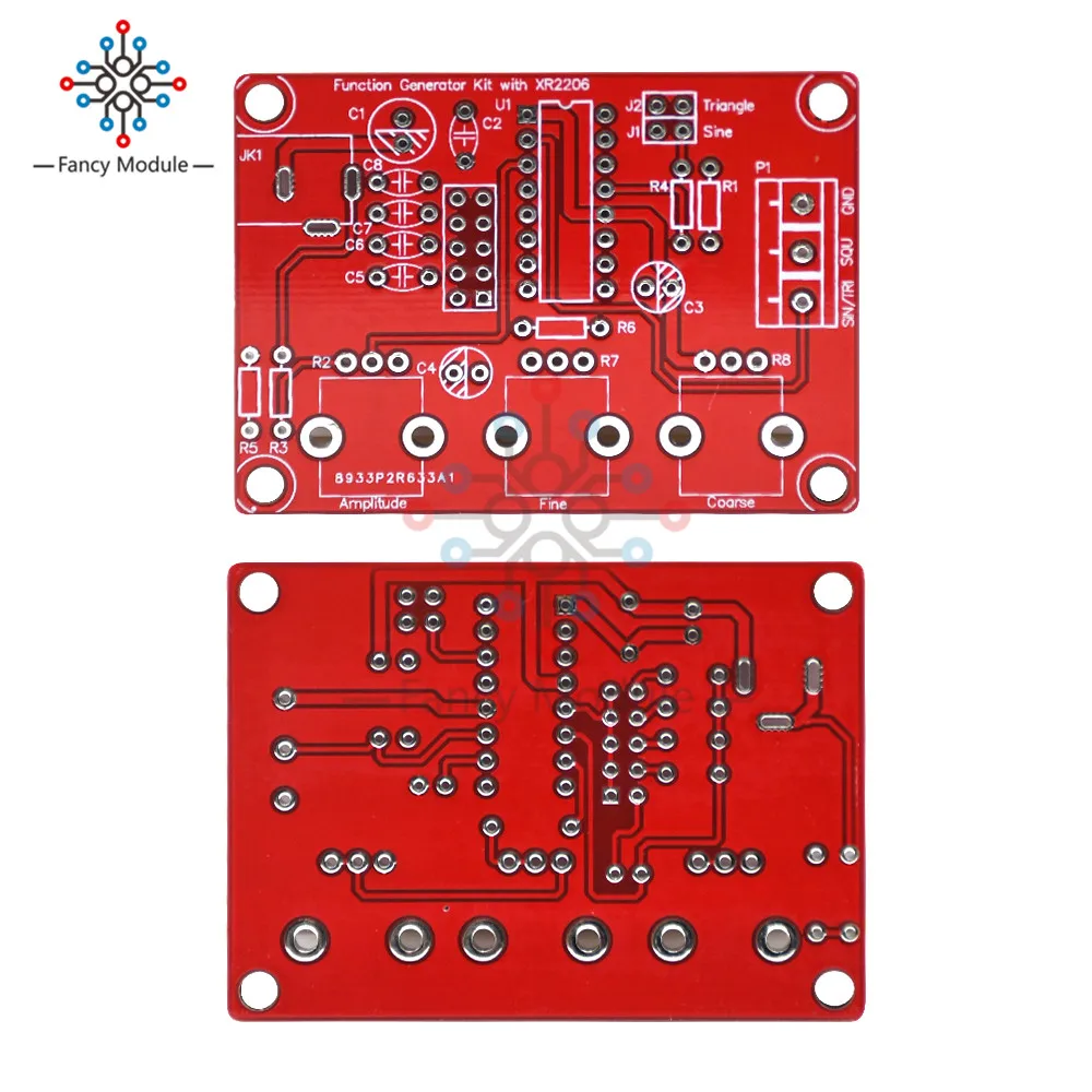 XR2206 Function Generator Synthesizer dds Frequency Pwm Pulse Function Signal Generator 1HZ-1MHZ Adjustable Sine/Triangle/Square